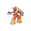 Blaziken official in-game sprite