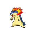 Typhlosion official in-game sprite