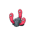 Wugtrio official in-game sprite